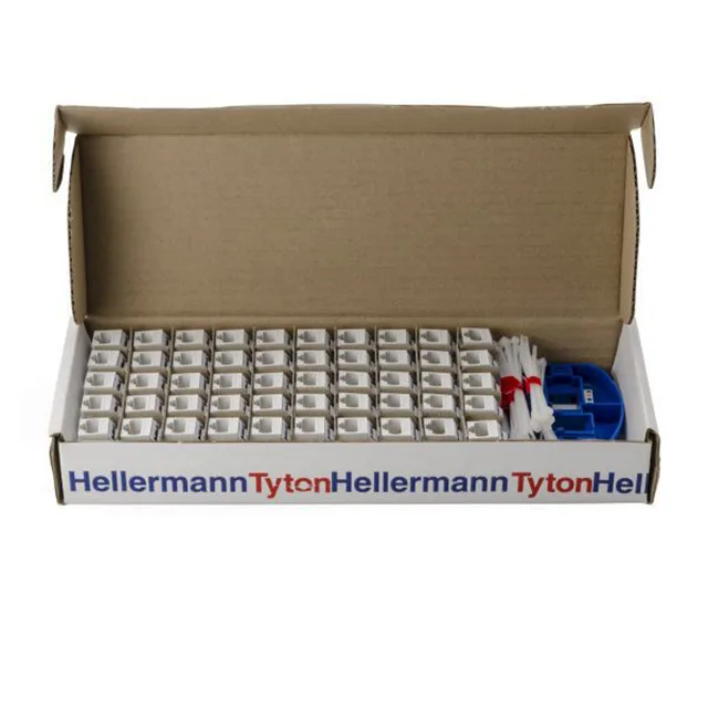 HellermannTyton RJ45FC6B-W — Modular / RJ Connectors