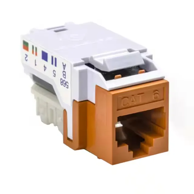 HellermannTyton RJ45FC6B-ORN — Modular / RJ Connectors