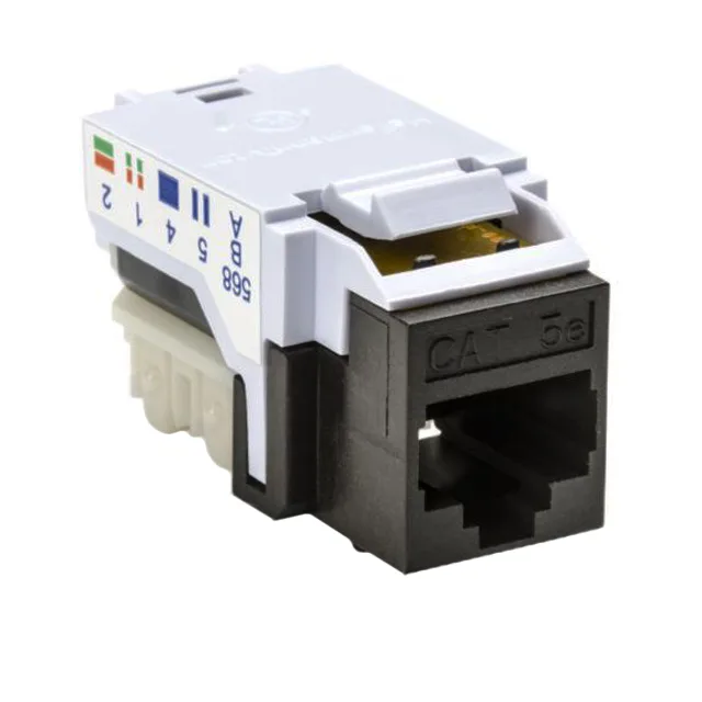 HellermannTyton RJ45FC5E-BRN — Modular / RJ Connectors