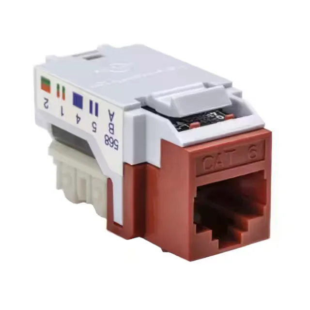 HellermannTyton RJ45FC6-RED — Modular / RJ Connectors