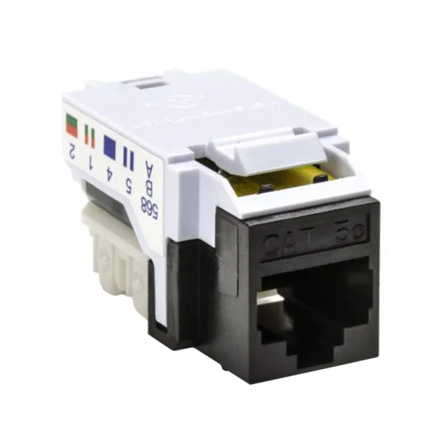 HellermannTyton RJ45FC5E-BLK — Modular / RJ Connectors